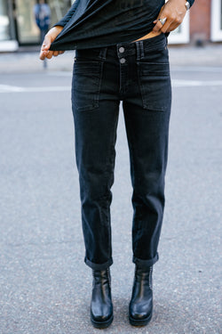 

Jeans droit 7/8 taille haute Femme Edita badass | Freeman T. Porter