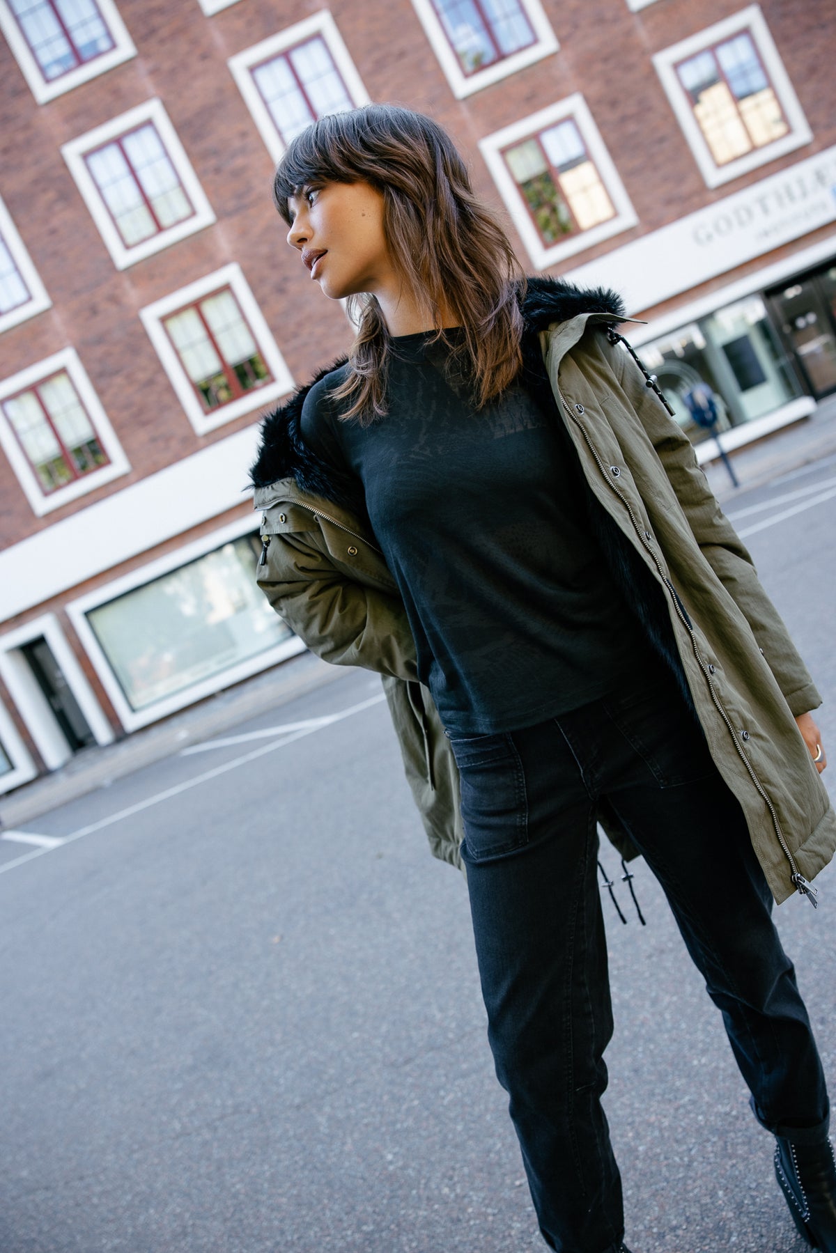 

High Waist 7/8 Straight Jeans Damen Edita badass | Freeman T. Porter