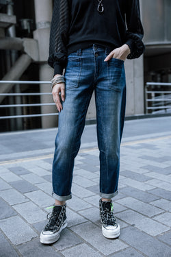 

Jeans droit 7/8 taille haute Femme Edita boxy | Freeman T. Porter