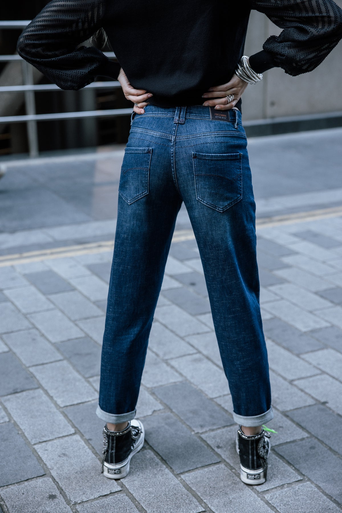 

Jeans droit 7/8 taille haute Femme Edita boxy | Freeman T. Porter