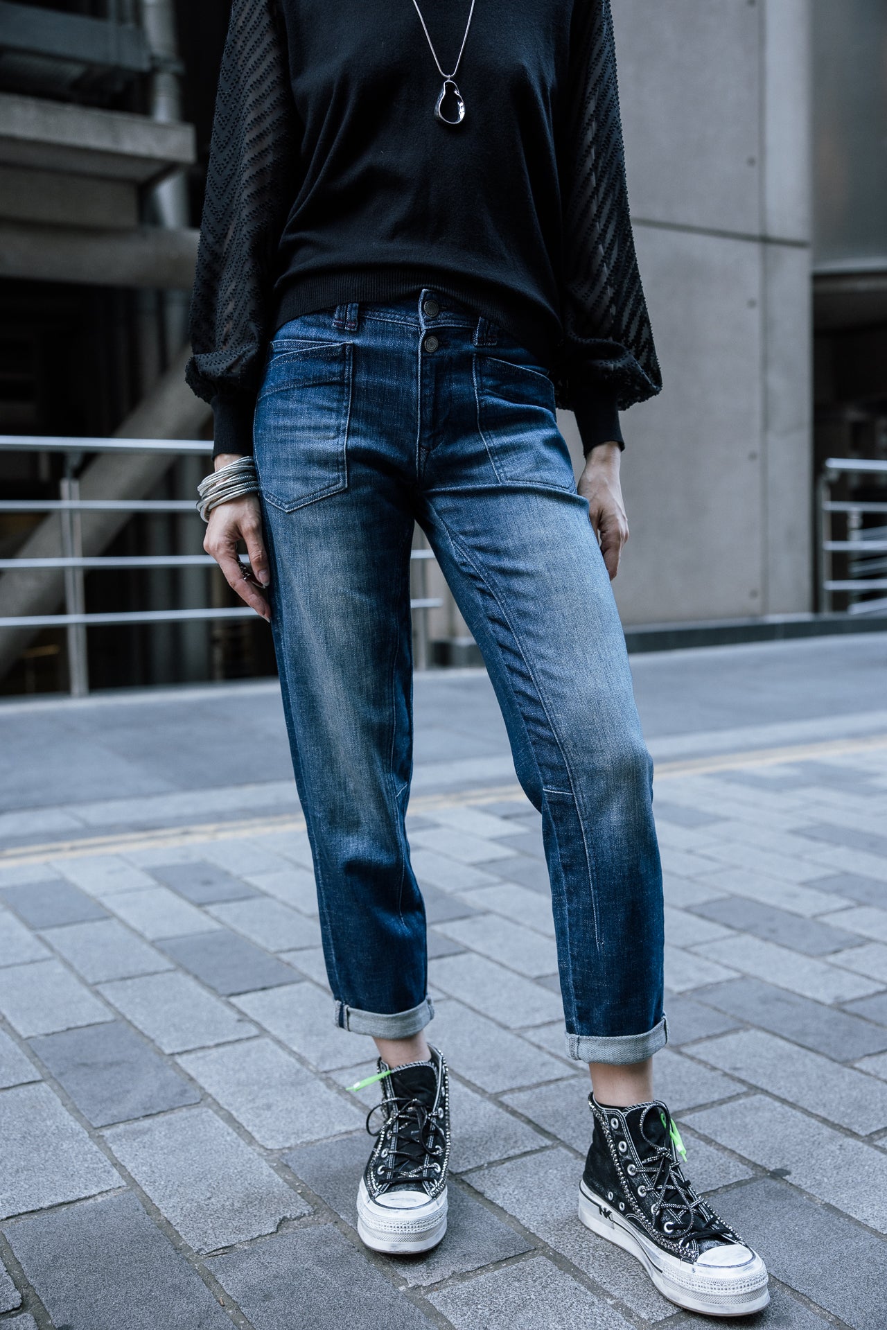

Jeans droit 7/8 taille haute Femme Edita boxy | Freeman T. Porter