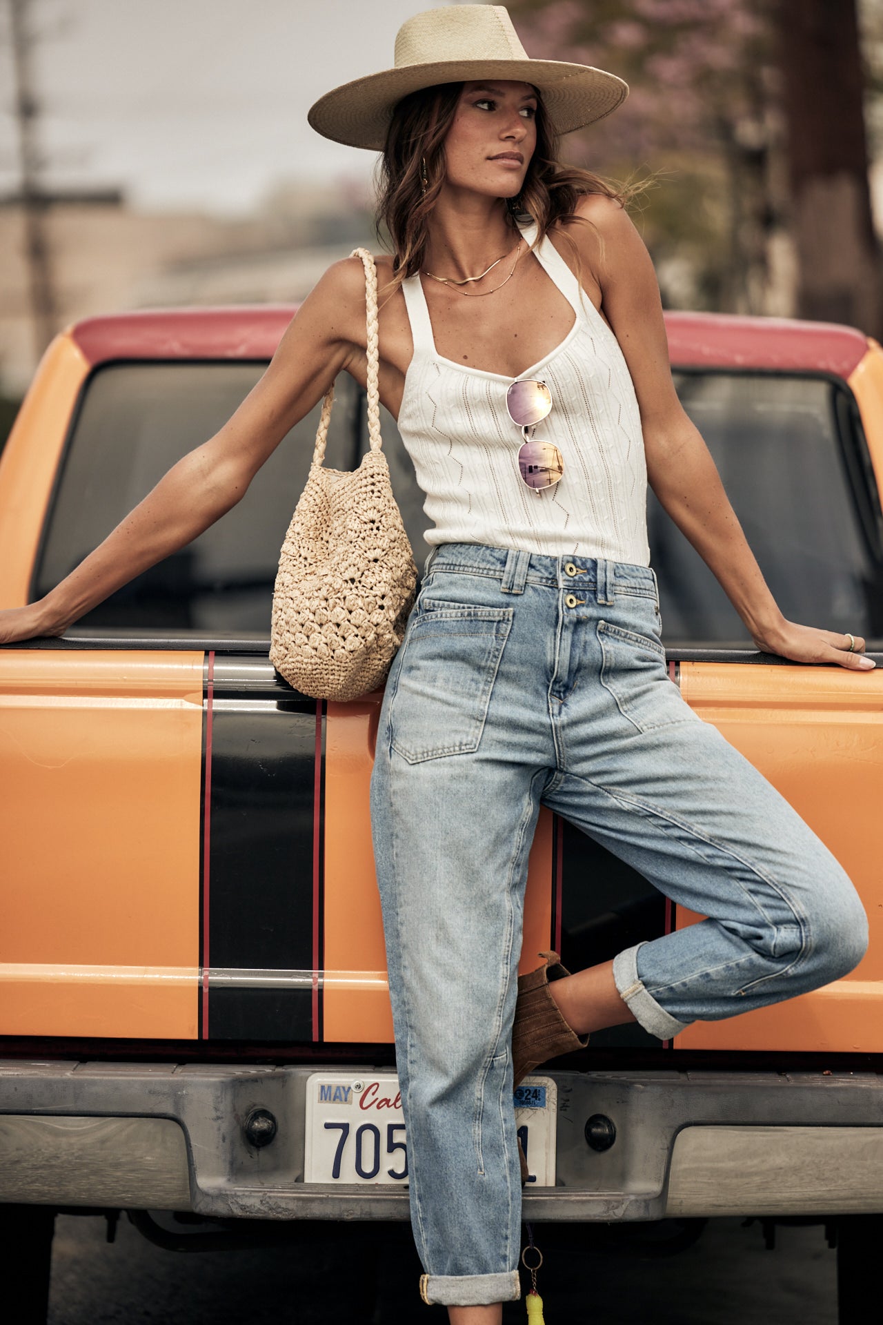 

Jeans mit hoher Taille Frau Edita figari | Freeman T. Porter