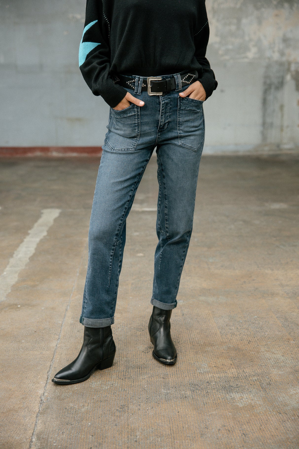 

Jeans taille haute Frau Edita sirena | Freeman T. Porter
