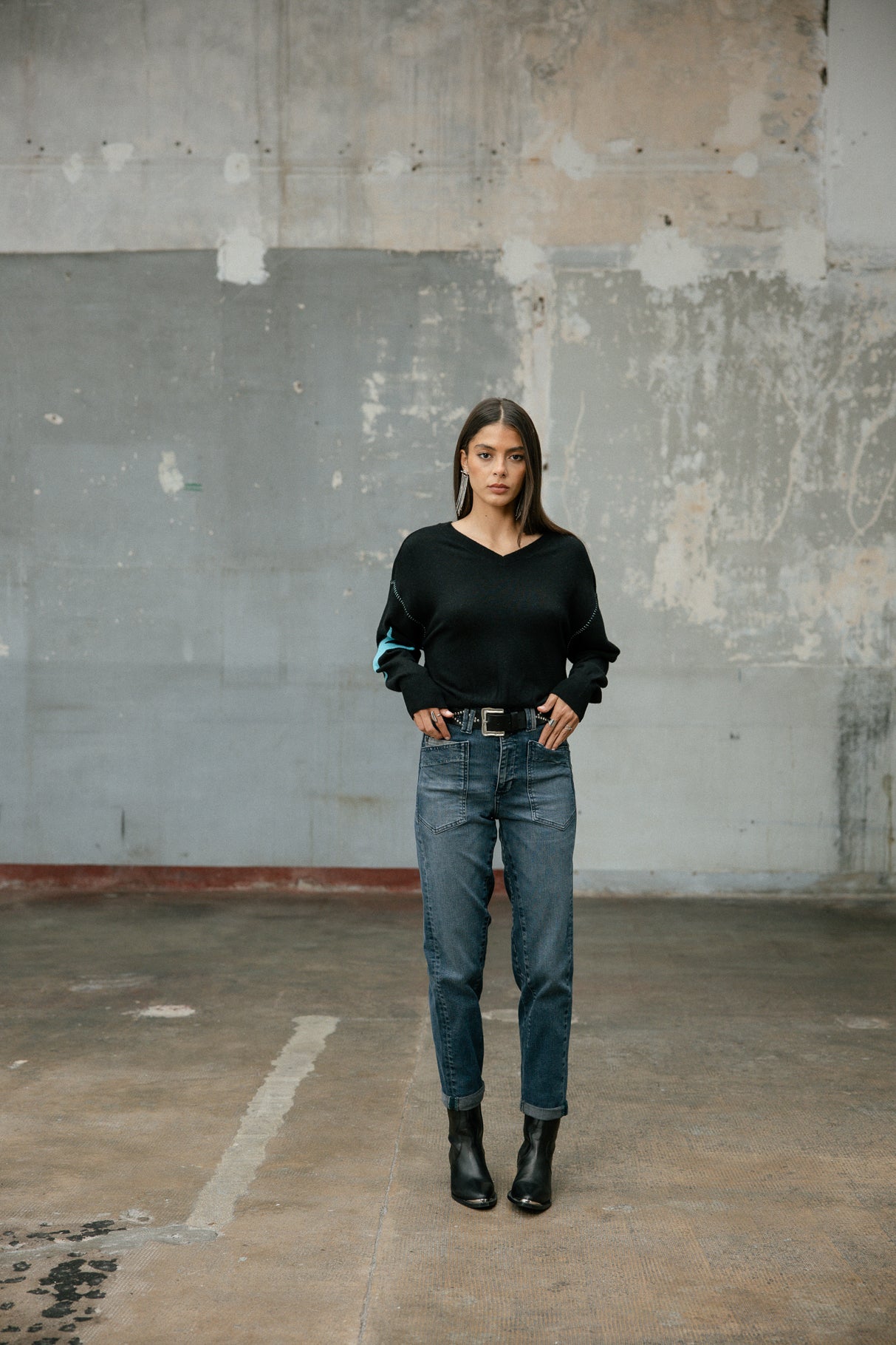 

Jeans taille haute Frau Edita sirena | Freeman T. Porter