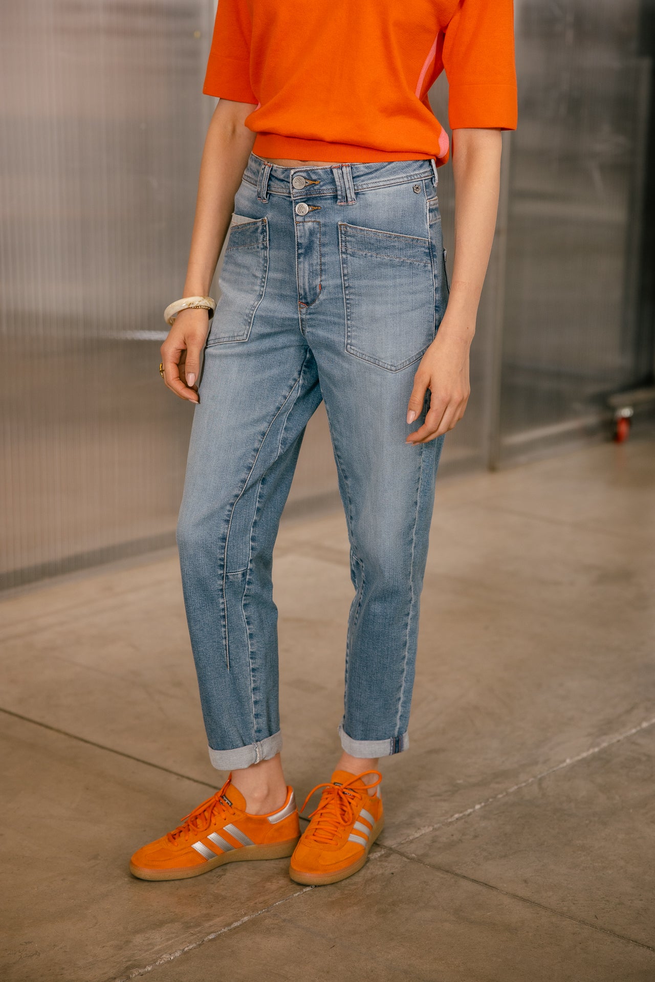   
            

Jeans droit 7/8 taille haute Femme Edita suave | Freeman T. Porter
          