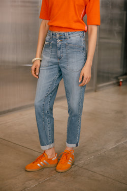 

Jeans droit 7/8 taille haute Femme Edita suave | Freeman T. Porter