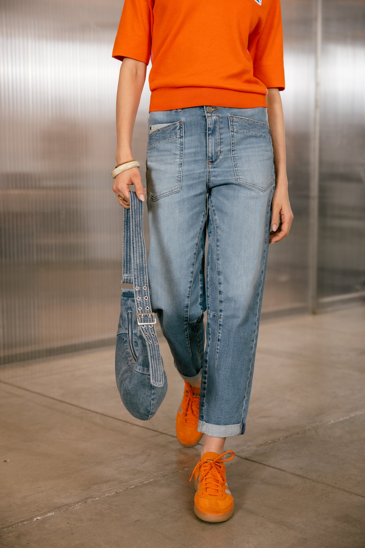 

Jeans droit 7/8 taille haute Femme Edita suave | Freeman T. Porter