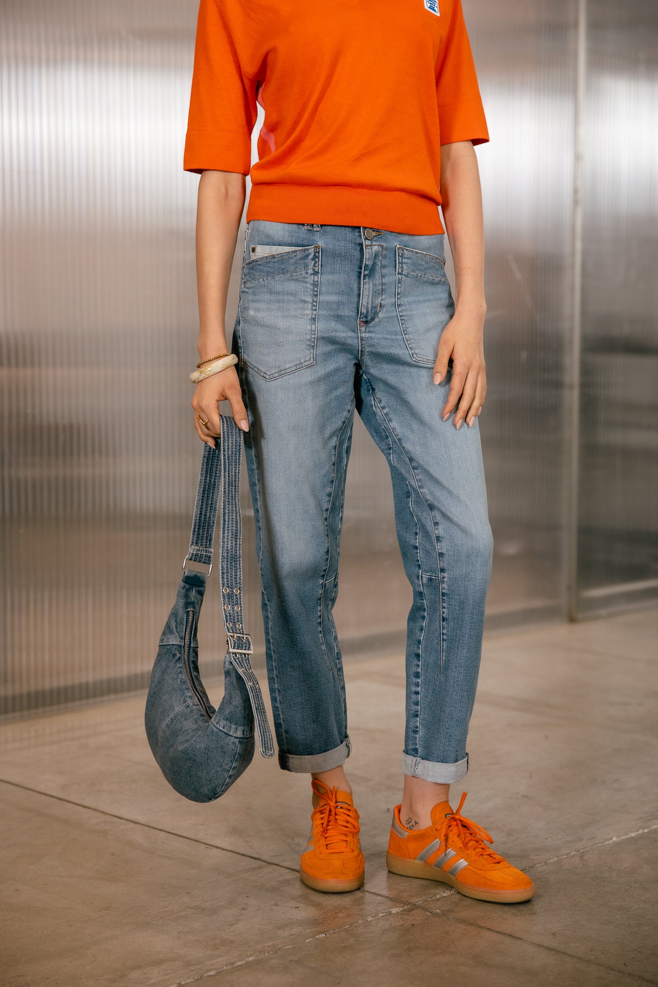 

Jeans droit 7/8 taille haute Femme Edita suave | Freeman T. Porter