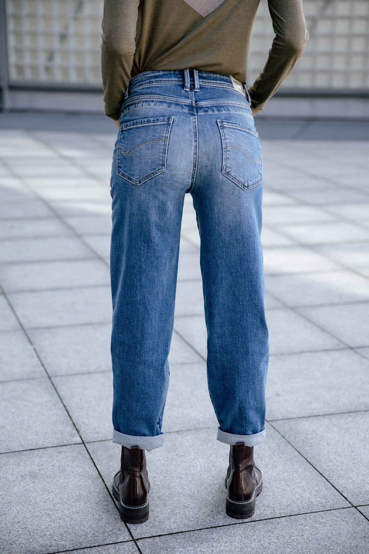 

Jeans mit hoher Taille Frau Edita sicilian | Freeman T. Porter