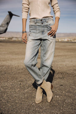 

Jeans droit 7/8 taille haute Femme Edita solar | Freeman T. Porter