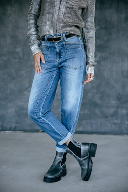 

Jeans droit 7/8 taille haute Femme Edita seoul | Freeman T. Porter
