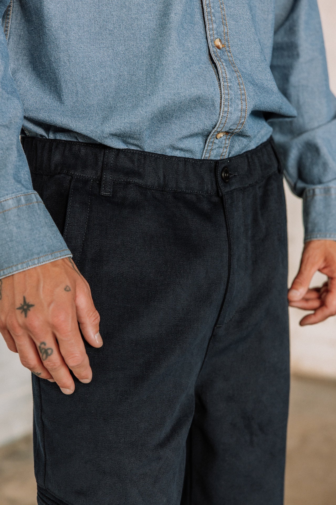 

Pantalon cropped Men Wesley Mellow peacoat | Freeman T. Porter