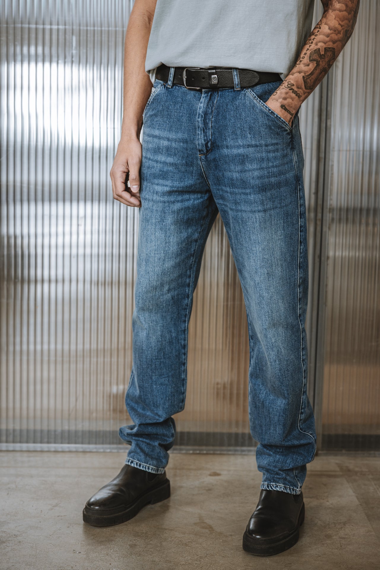 

Jeans cropped Hombre Tiago Denim barsen | Freeman T. Porter