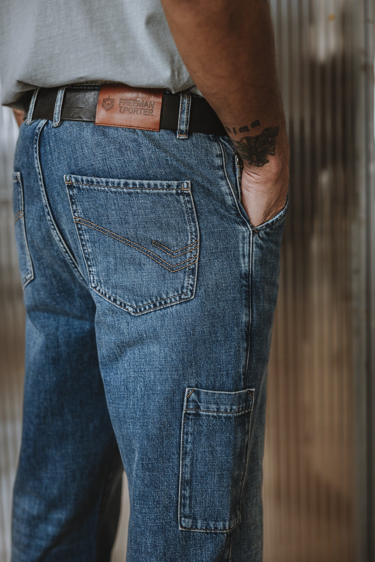 

Cropped jeans Men Tiago Denim barsen | Freeman T. Porter