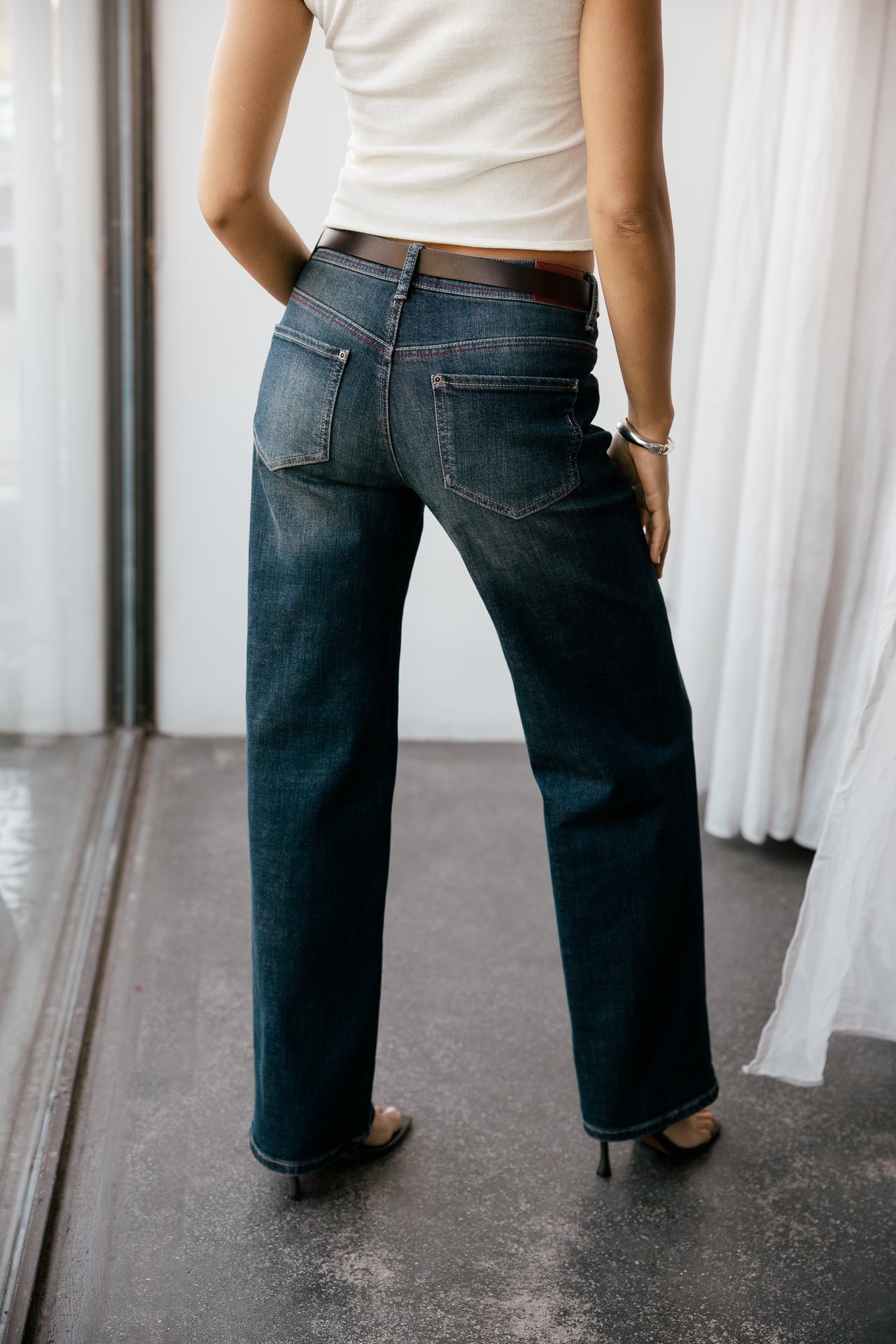 

Denim droit stretch Femme Hannah midiego | Freeman T. Porter