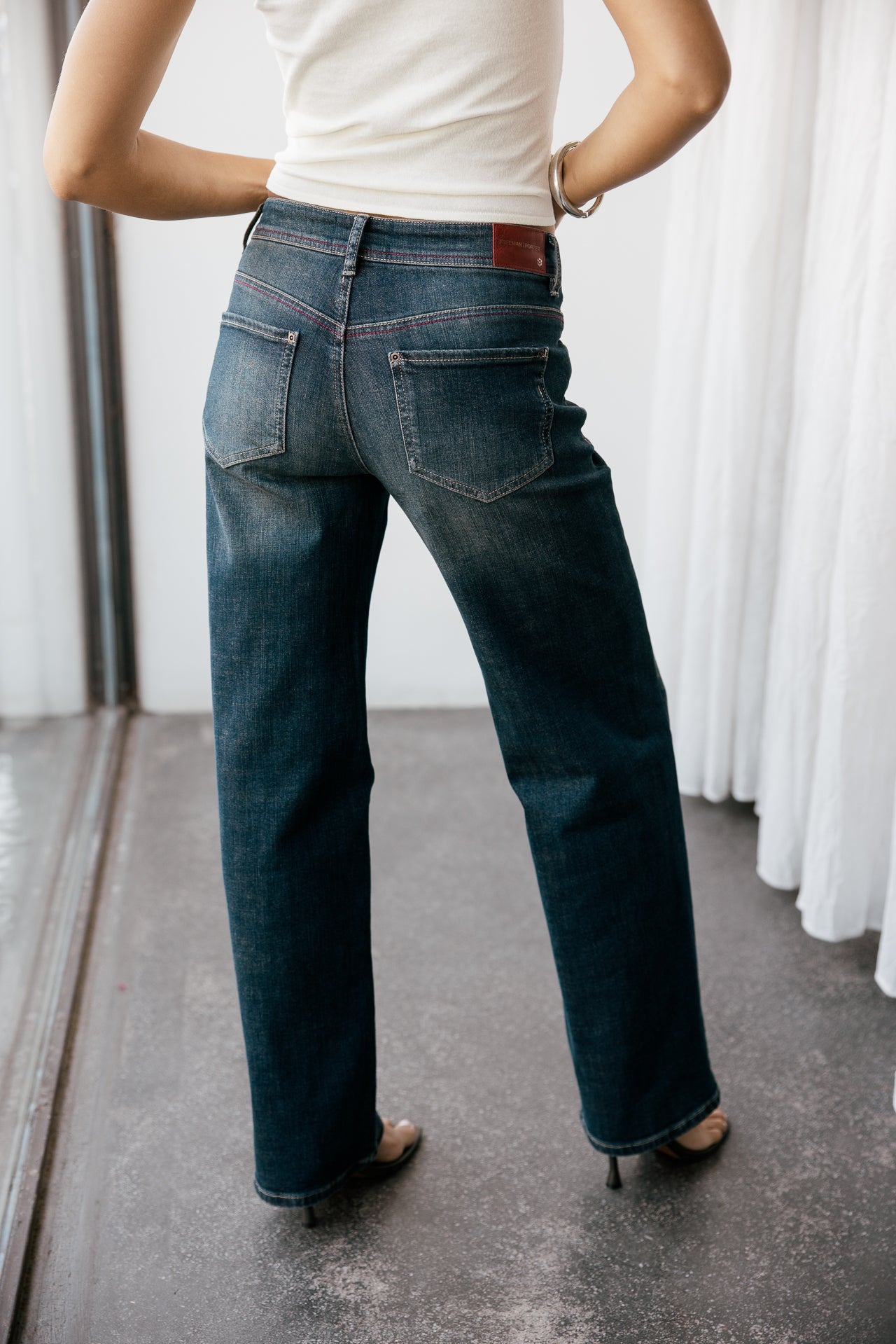 

Denim droit stretch Femme Hannah midiego | Freeman T. Porter