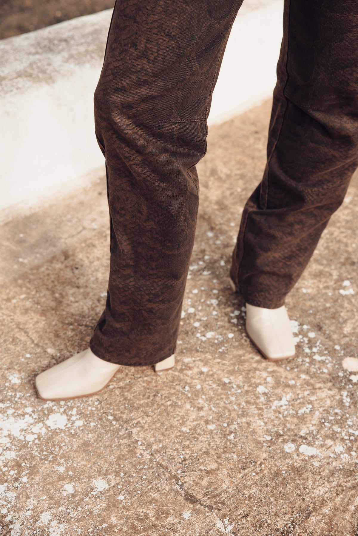 

Jeans direitos de cintura média Mulher Hannah Insider brown | Freeman T. Porter