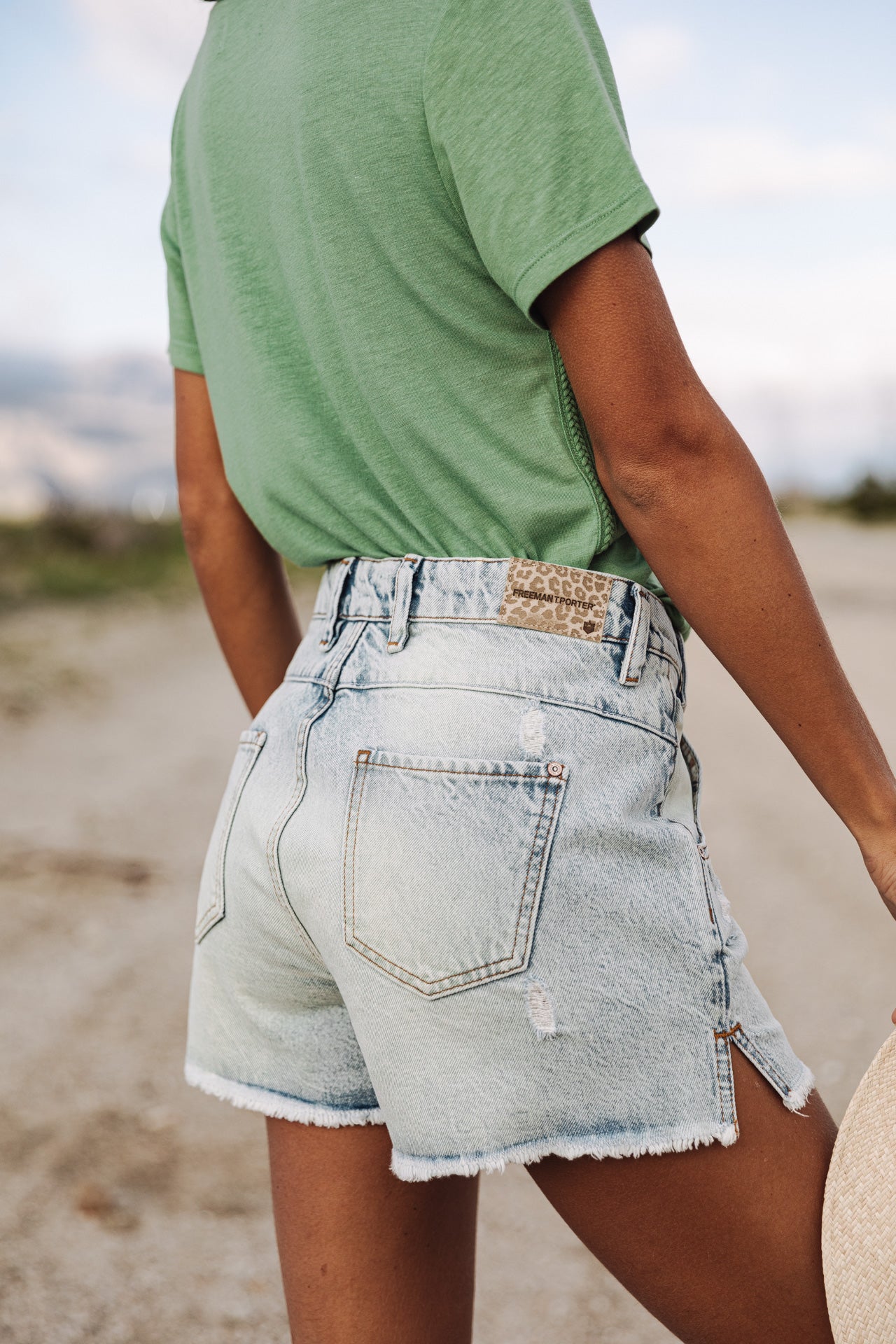 

Short taille haute Femme Jade Denim byronbay | Freeman T. Porter