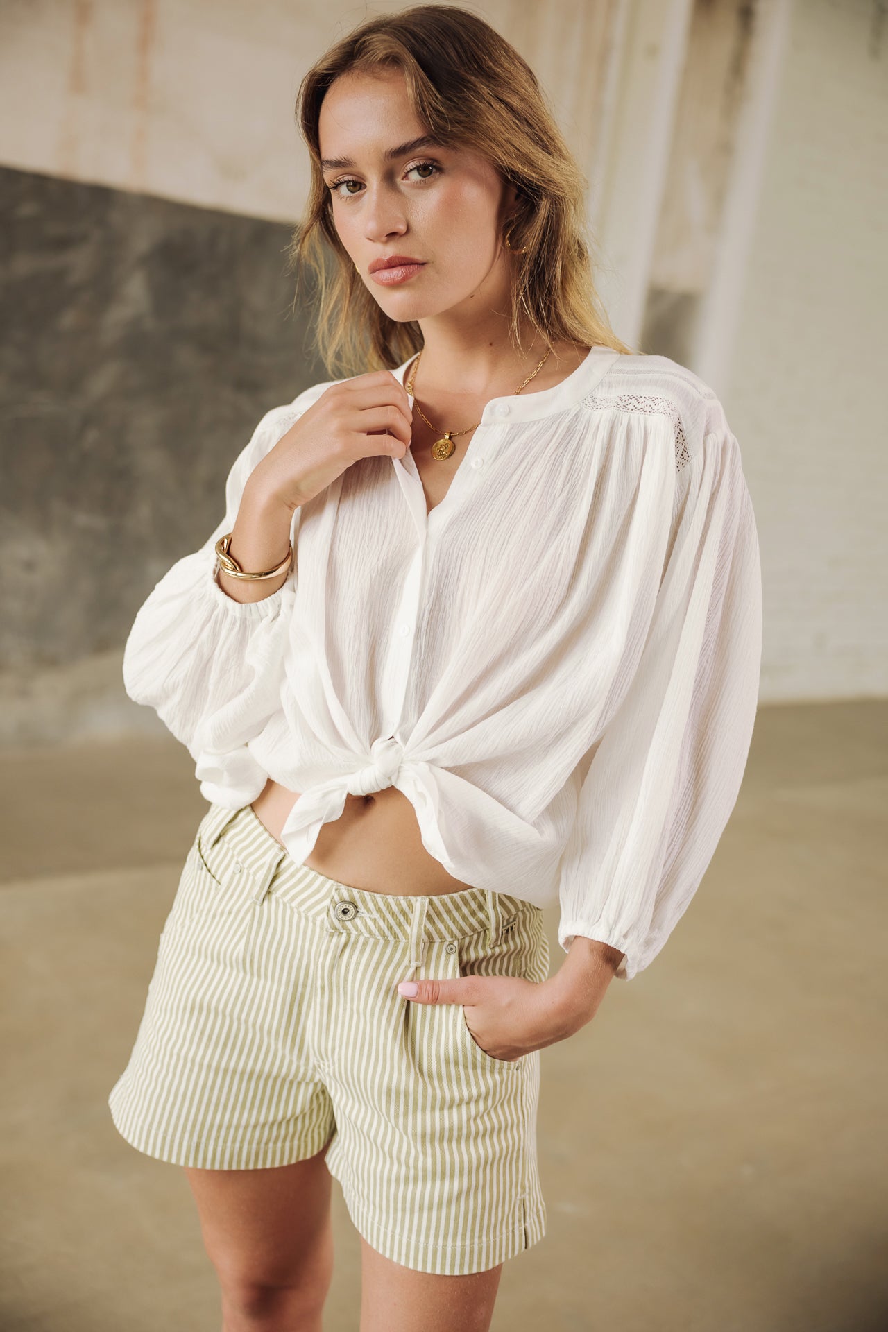 
              

Short taille haute Femme Jade Coyote beige | Freeman T. Porter
            