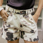 

Bedruckte High Waist Shorts Damen Jade Texas original | Freeman T. Porter