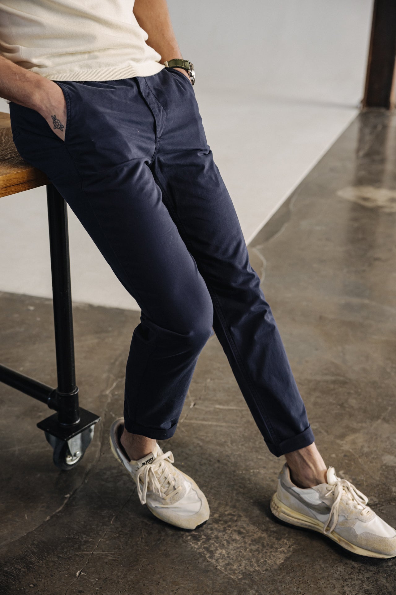 

Pantalones chinos Hombres Mathis Bonito navy | Freeman T. Porter