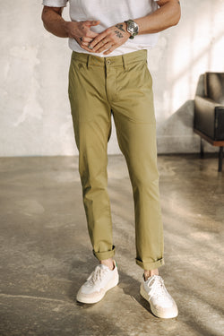 

Pantalon chino Homme Mathis Bonito deep lichen green | Freeman T. Porter