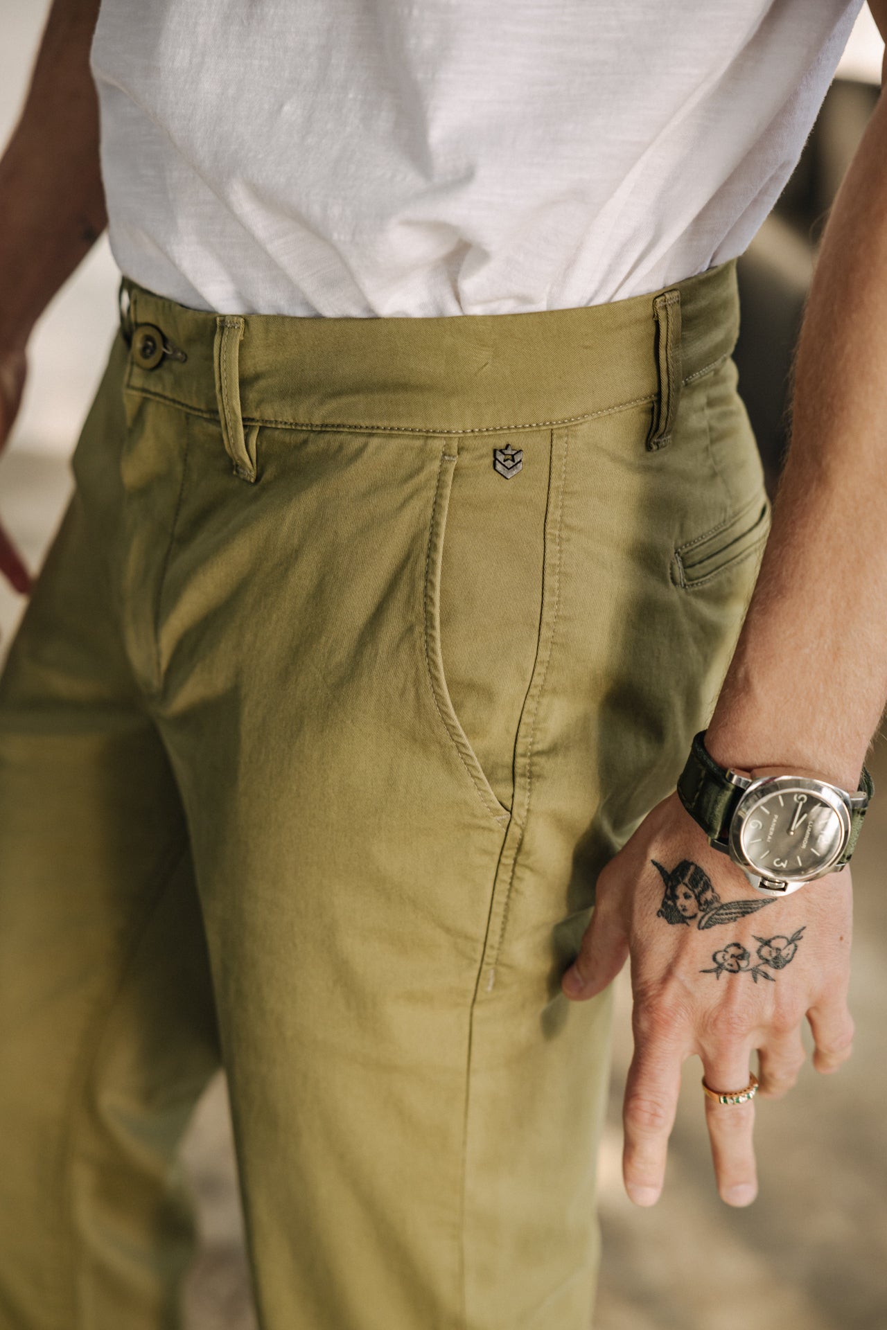 

Pantalones chinos Hombres Mathis Bonito deep lichen green | Freeman T. Porter