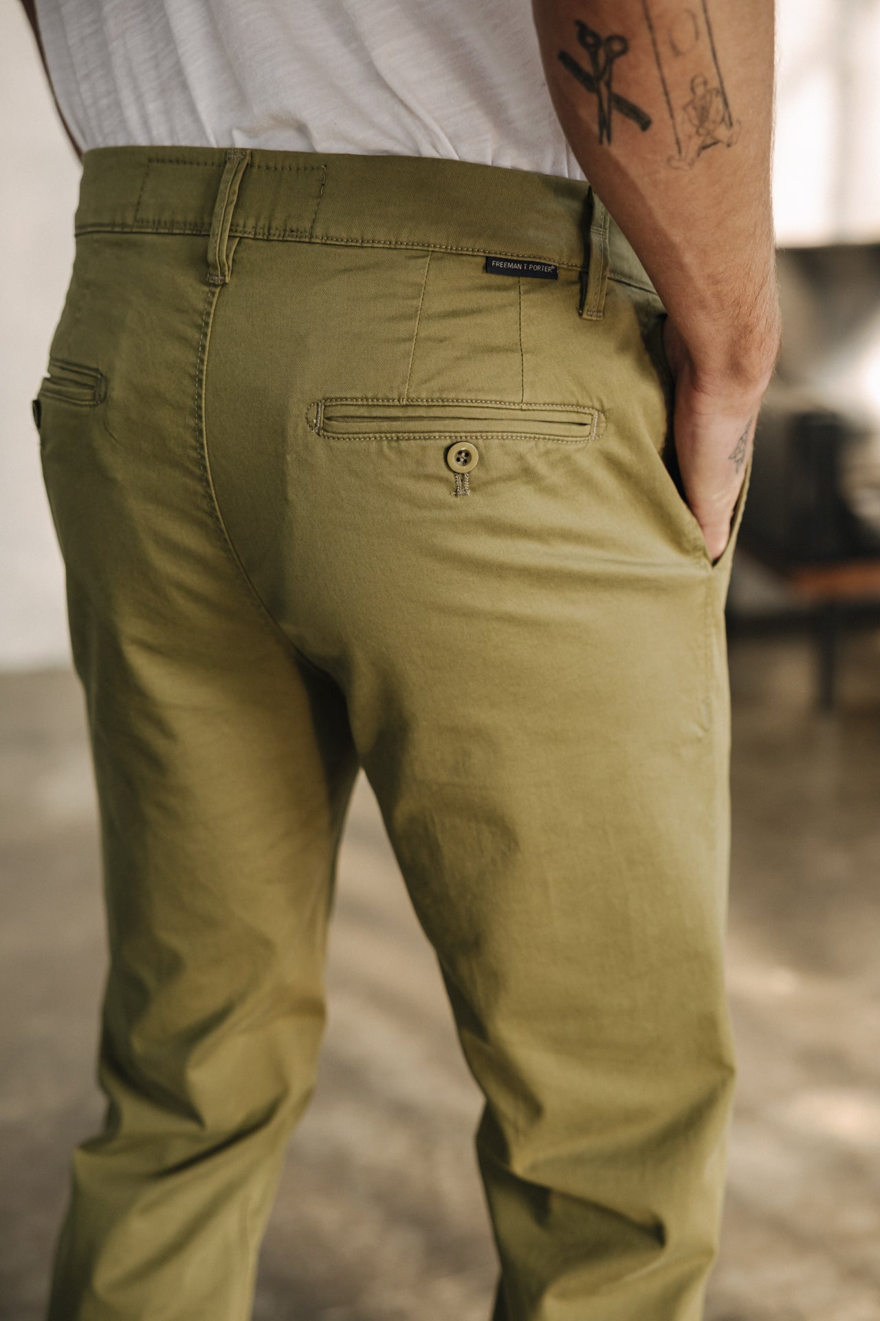 

Pantalones chinos Hombres Mathis Bonito deep lichen green | Freeman T. Porter
