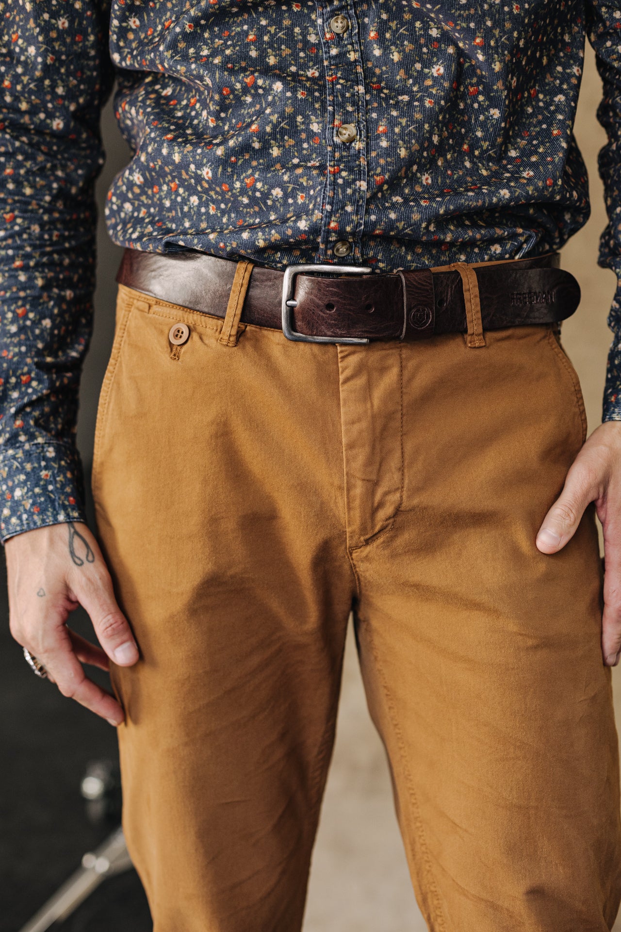 

Chino trousers Men Mathis Bonito rubber | Freeman T. Porter