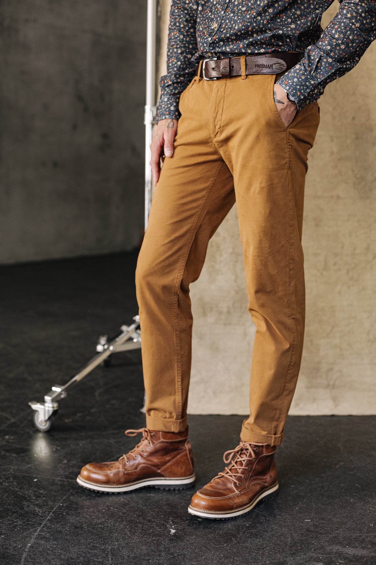 

Chino trousers Men Mathis Bonito rubber | Freeman T. Porter