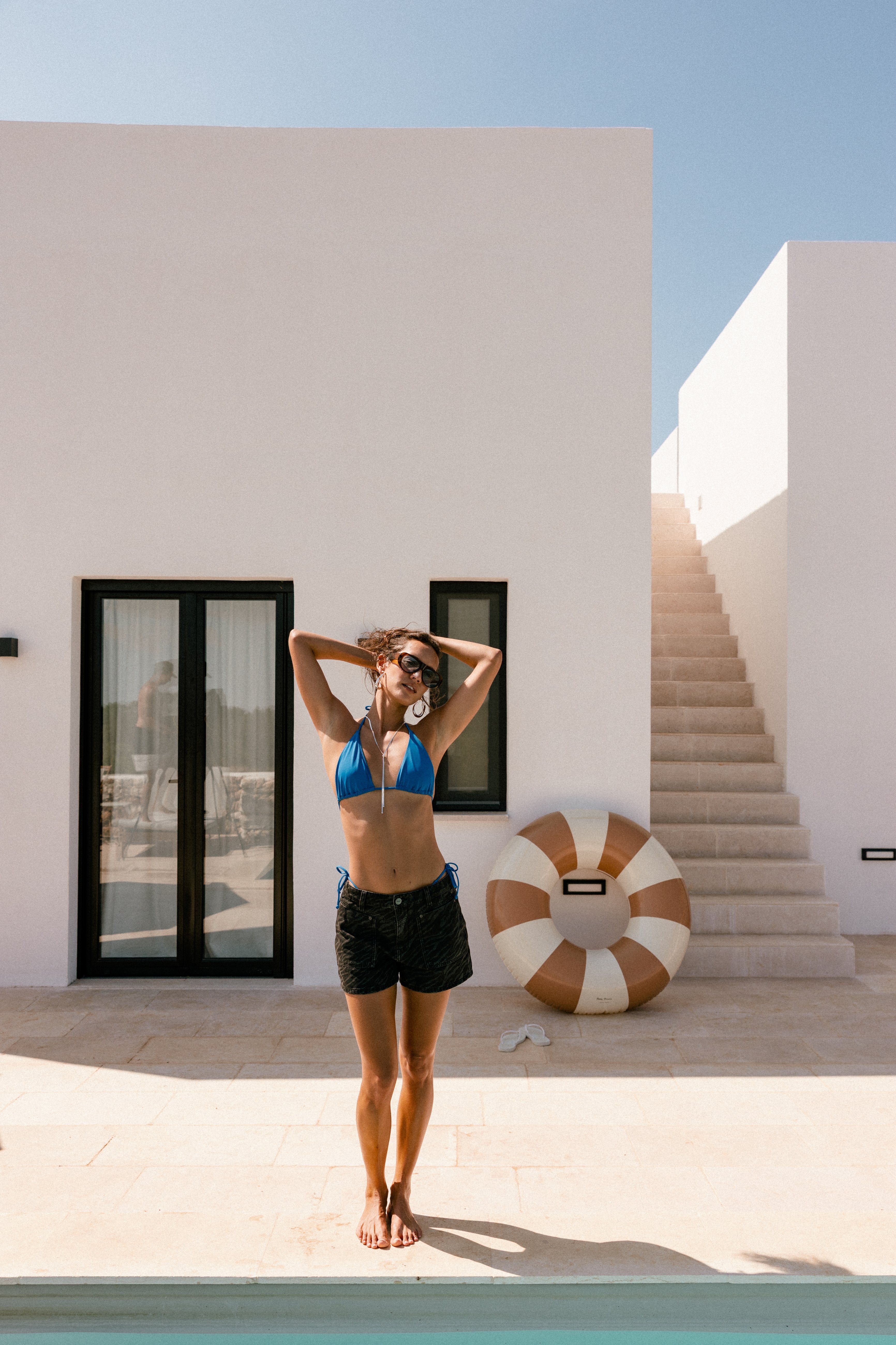 

Kurze High Waist Shorts mit Print Damen Calissa joya black | Freeman T. Porter