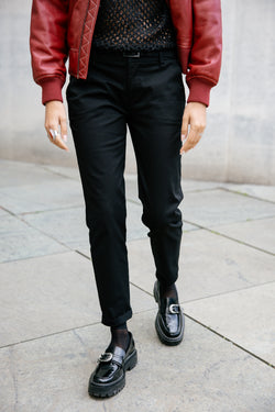 

7/8 city slim broek Dames Claudia Felicita black | Freeman T. Porter