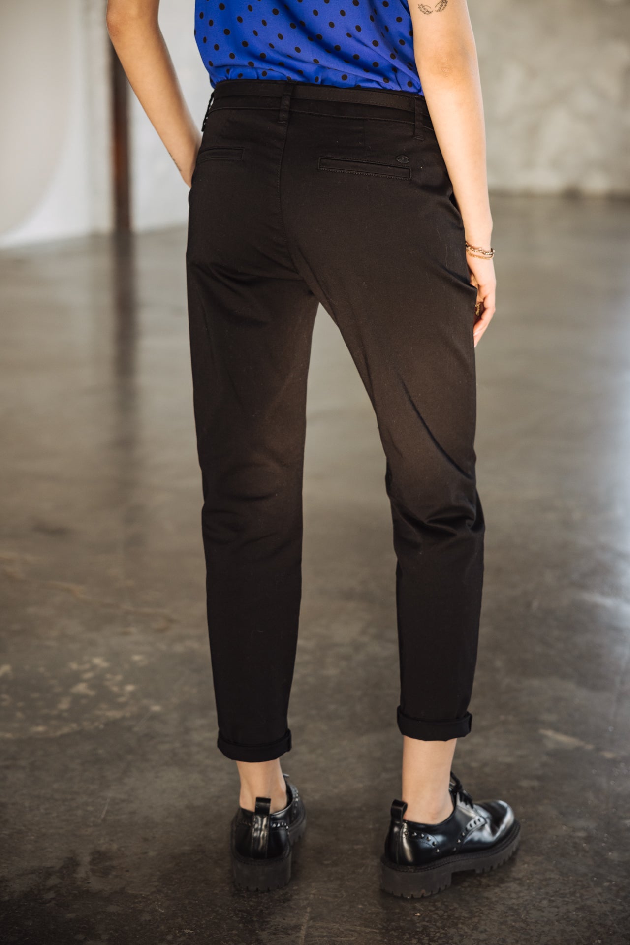 

Pantalon chino Femme Claudia Felicita black | Freeman T. Porter