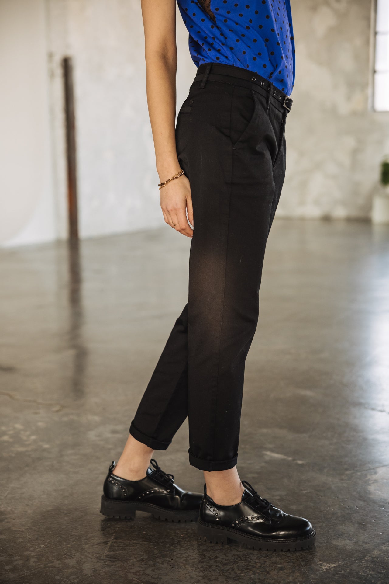 

Pantalon chino Femme Claudia Felicita black | Freeman T. Porter