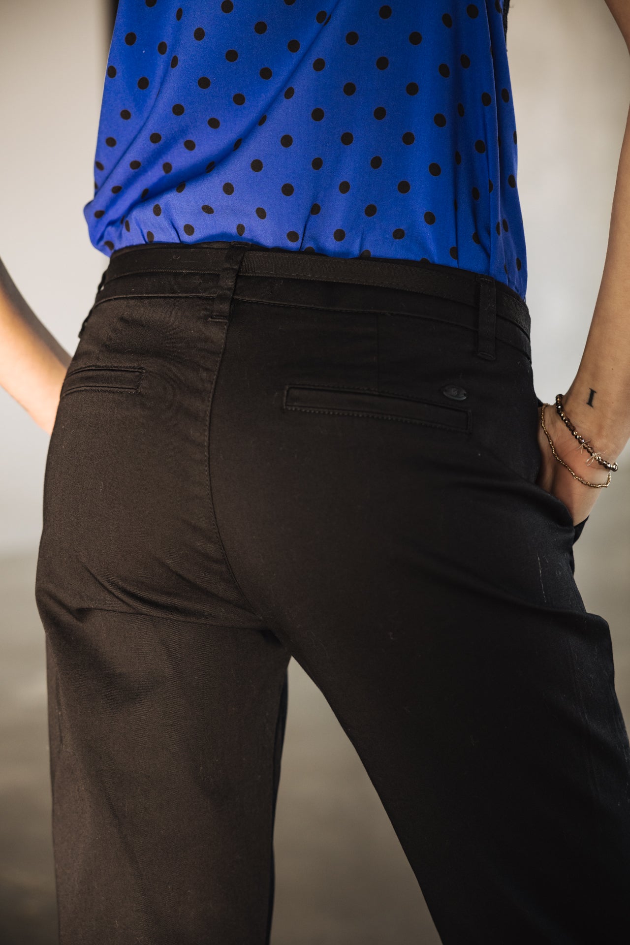 

Pantalon chino Femme Claudia Felicita black | Freeman T. Porter