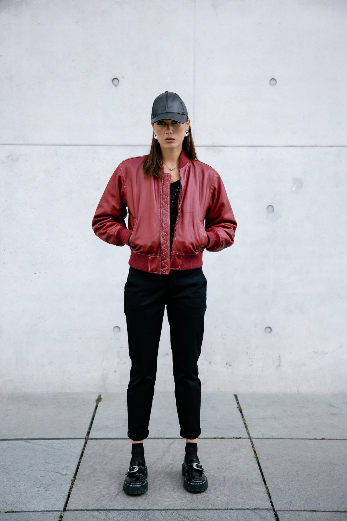 

Pantalon chino Femme Claudia Felicita black | Freeman T. Porter