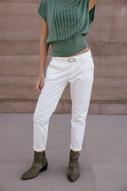 

Pantalón chino Mujer Claudia Felicita bright white | Freeman T. Porter