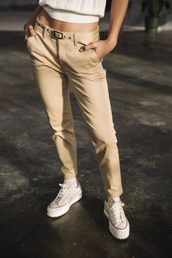 

Pantalón chino Mujer Claudia Felicita irish cream | Freeman T. Porter