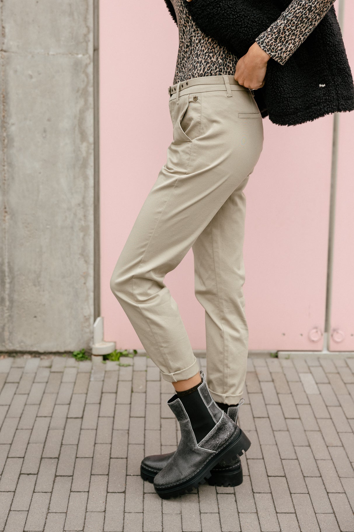 

Pantalon slim Women Claudia Felicita abbey stone | Freeman T. Porter