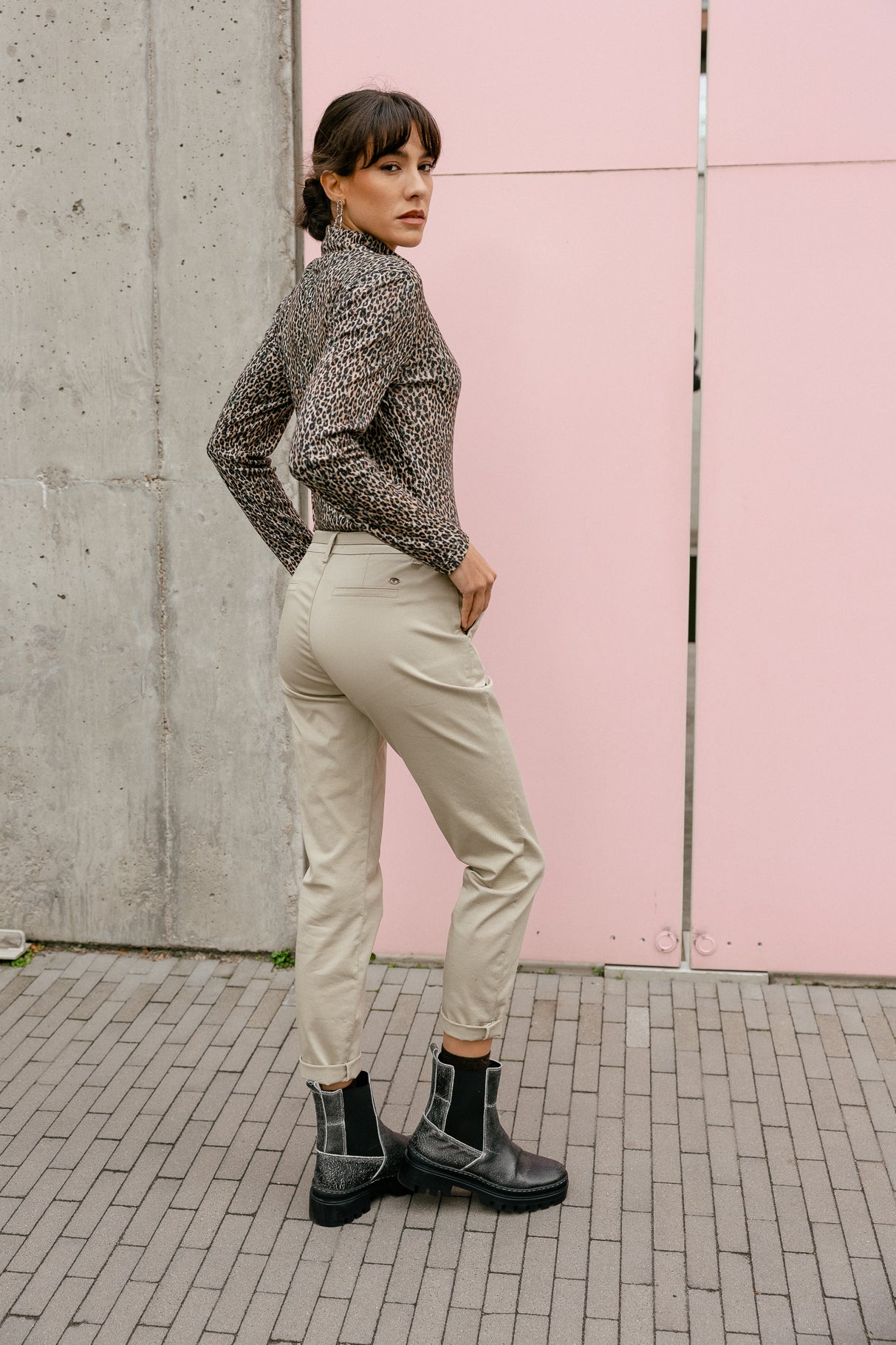 

Pantalon slim Women Claudia Felicita abbey stone | Freeman T. Porter