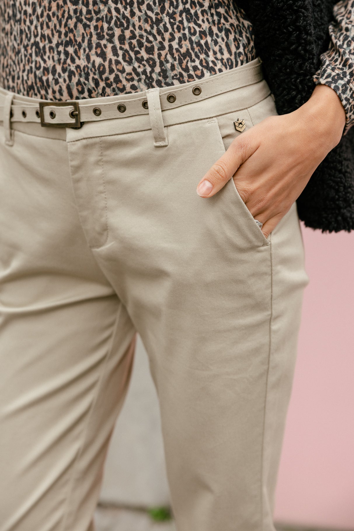 

Pantalon slim Women Claudia Felicita abbey stone | Freeman T. Porter