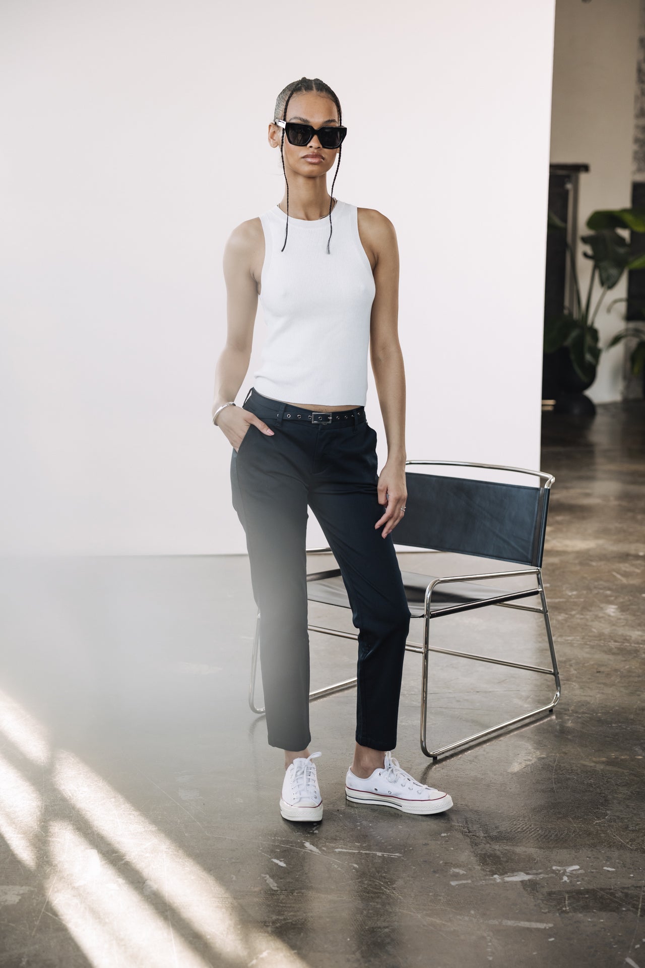 

Chino pants Woman Claudia Felicita total eclipse | Freeman T. Porter