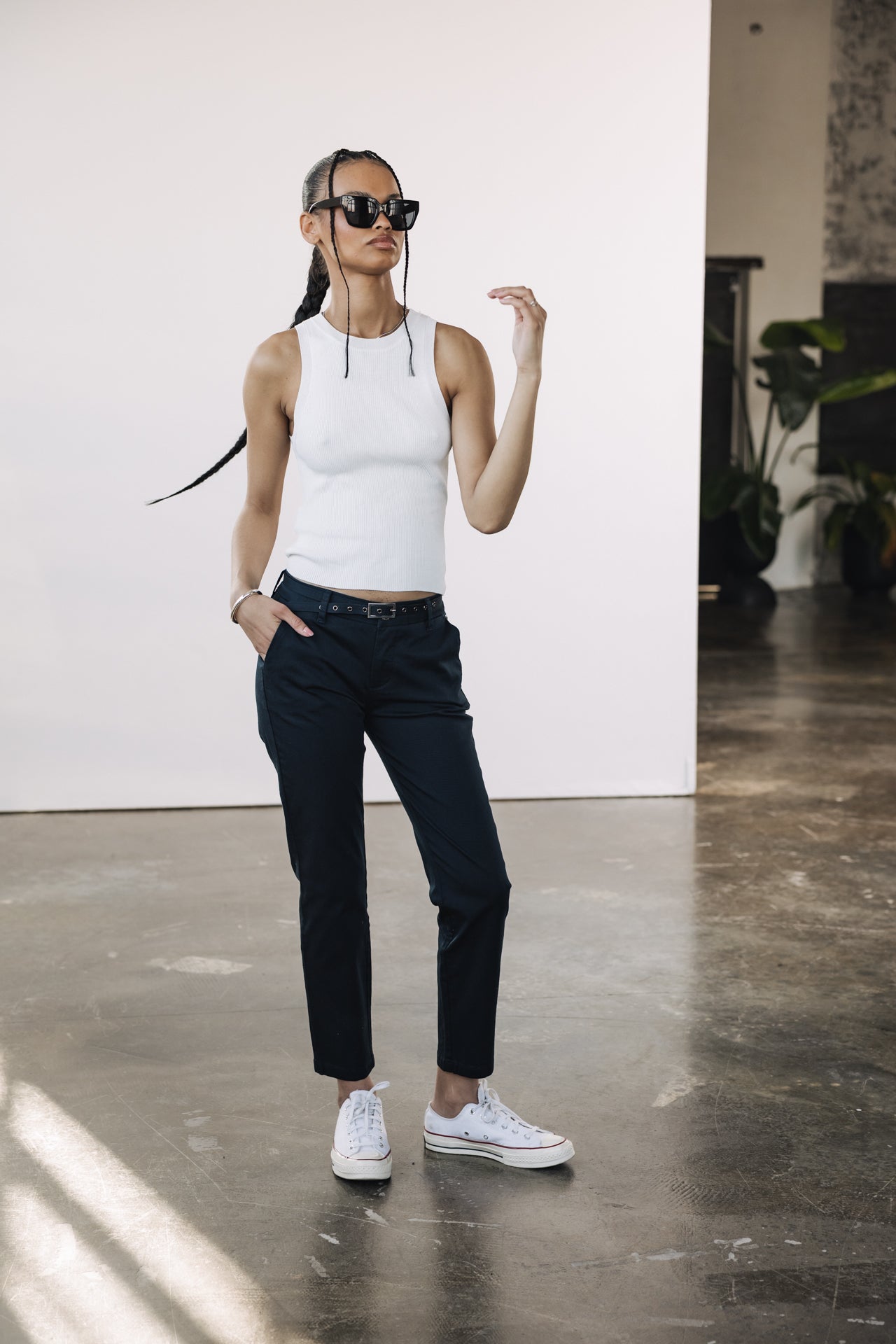 

Chino pants Woman Claudia Felicita total eclipse | Freeman T. Porter