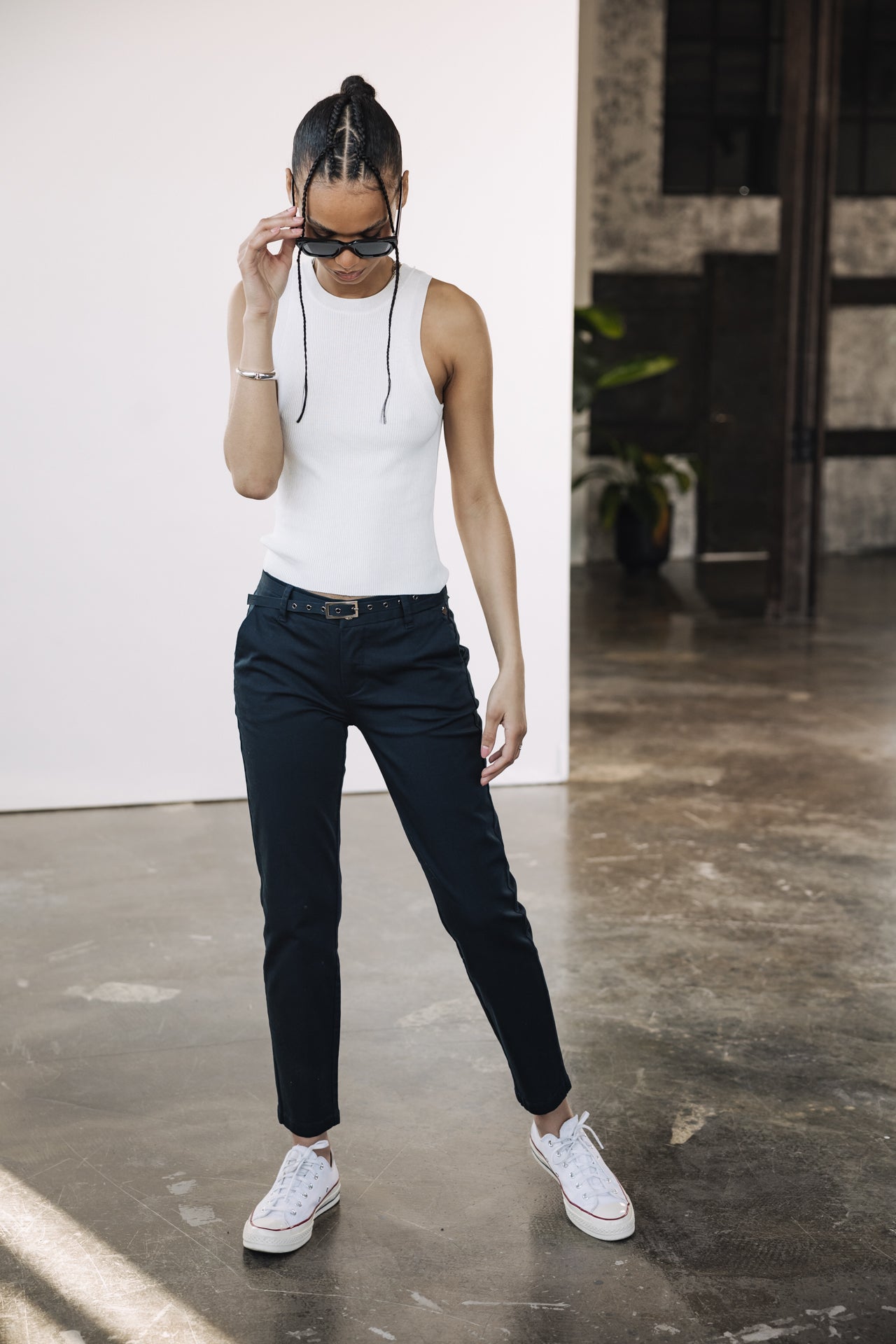 

Chino pants Woman Claudia Felicita total eclipse | Freeman T. Porter