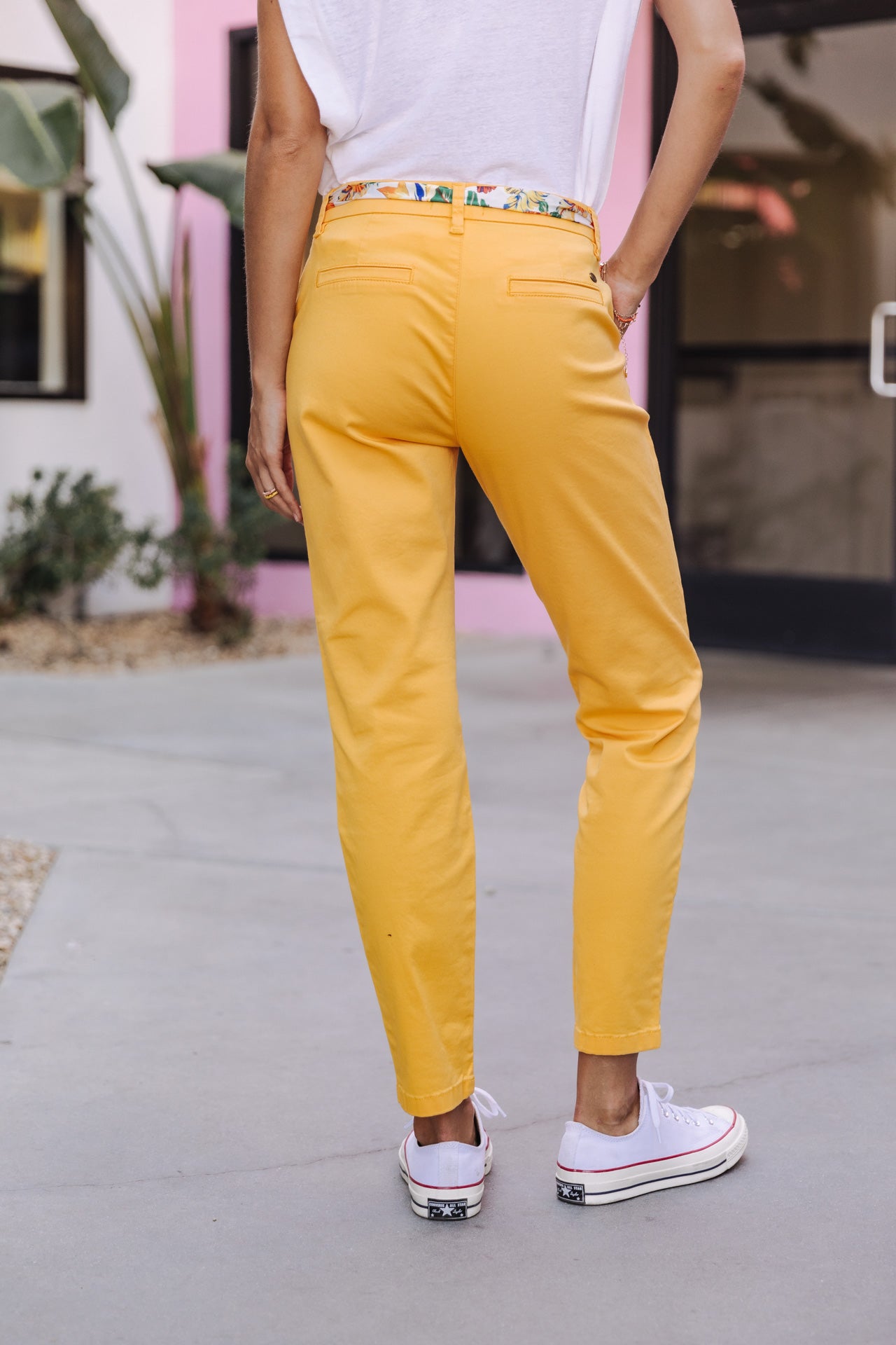 

Pantalon city slim Femme Claudia Felicita spectra yellow | Freeman T. Porter