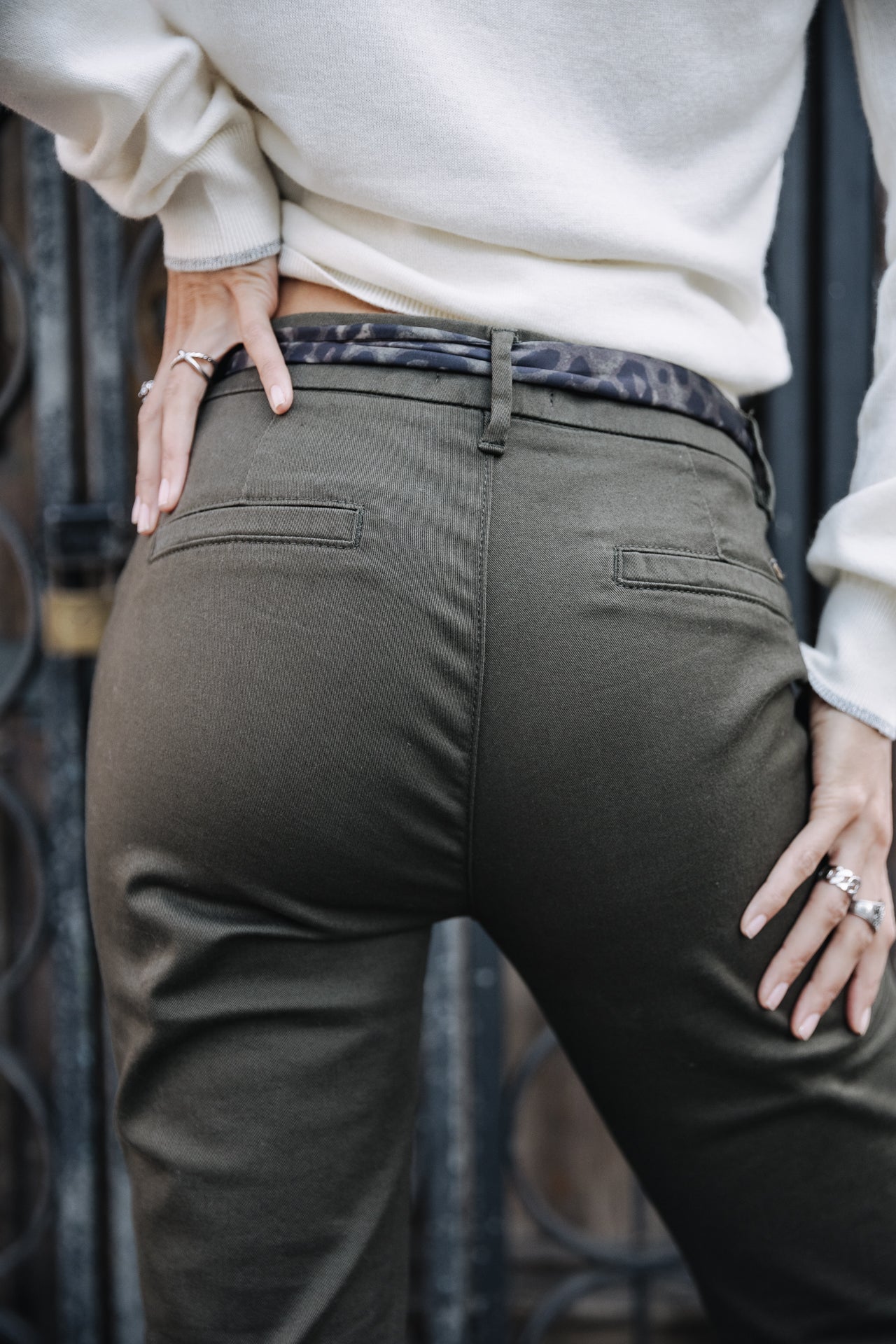

Pantalon city slim Woman Claudia Felicita forest night | Freeman T. Porter