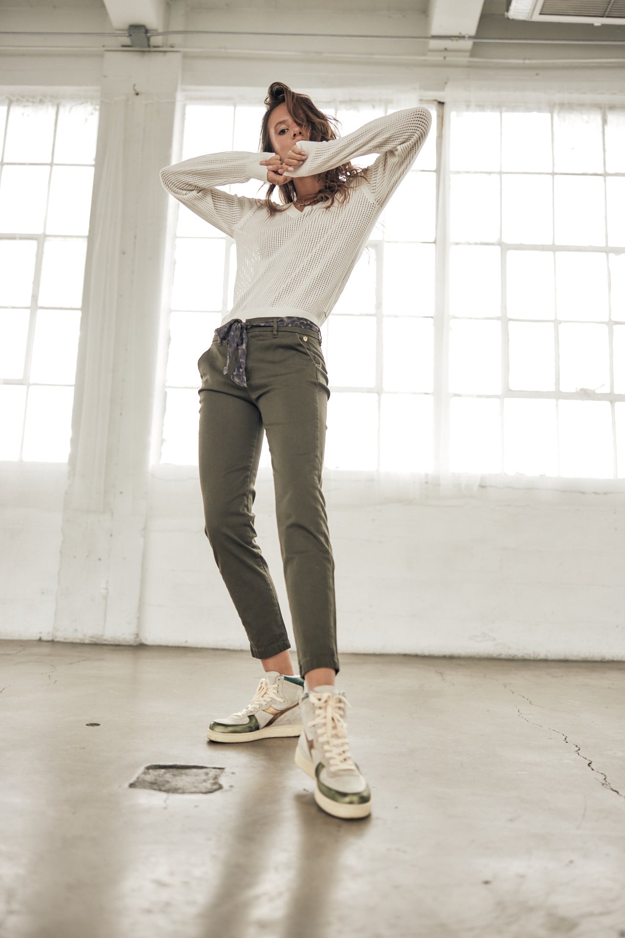 

Pantalon city slim Woman Claudia Felicita forest night | Freeman T. Porter