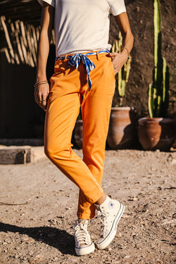 

Pantalon city slim Femme Claudia Felicita tangerine tango | Freeman T. Porter