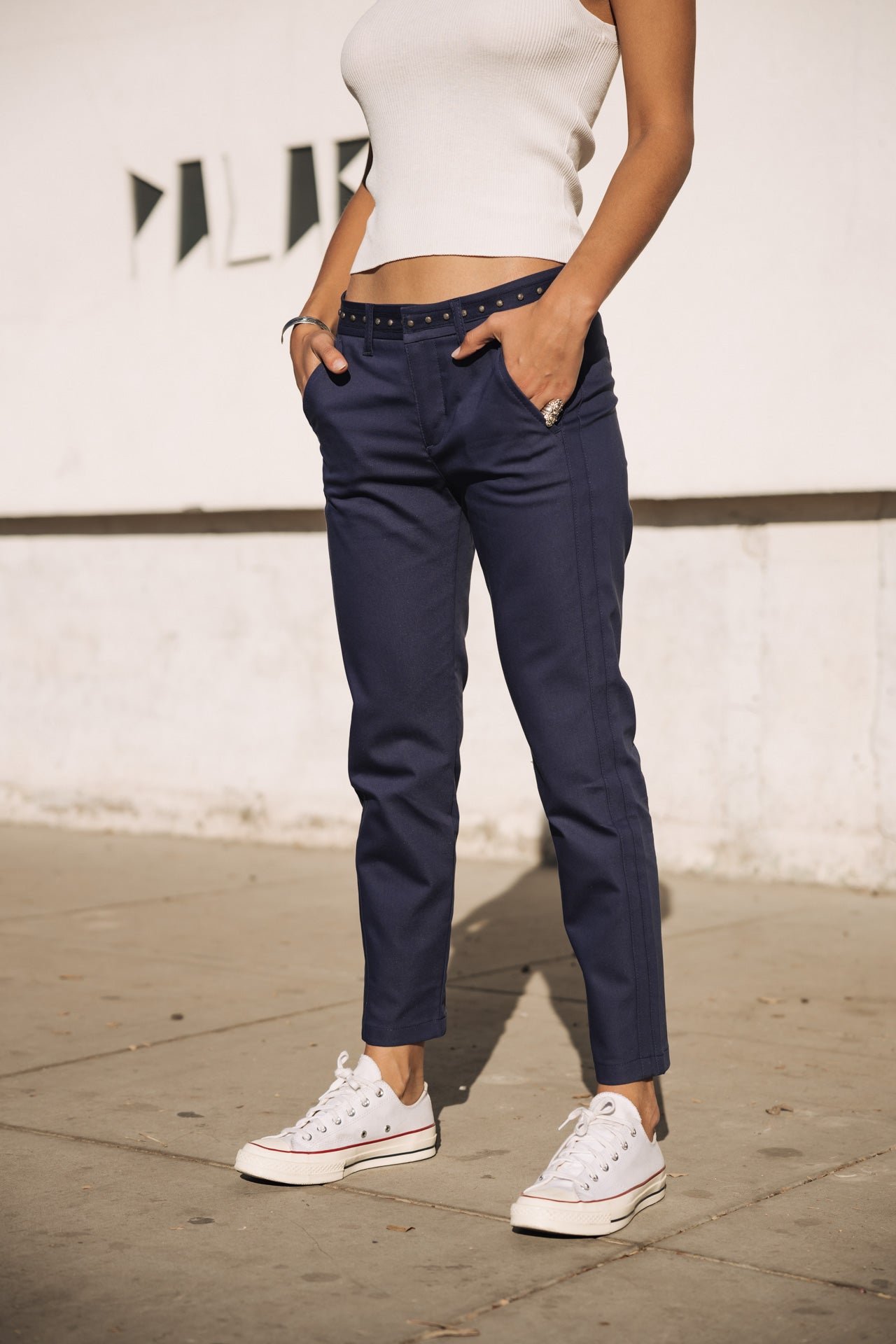 

Pantalon slim Femme Claudia Polyneo Light indigo | Freeman T. Porter