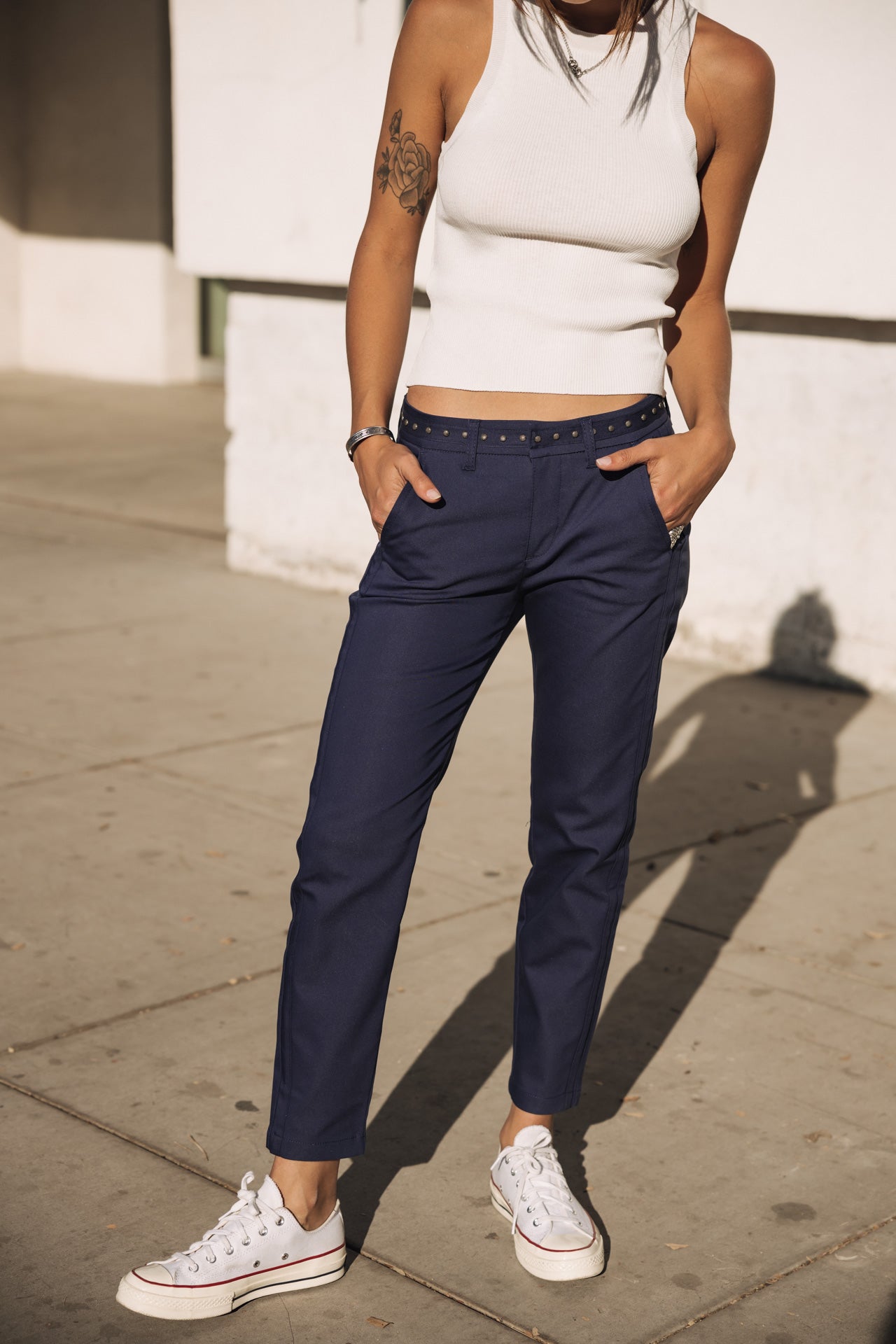 

Pantalon slim Femme Claudia Polyneo Light indigo | Freeman T. Porter